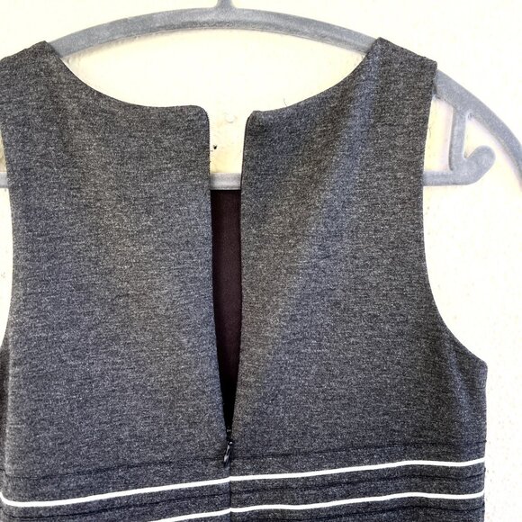 Bailey 44 Size S Grey Sheath Dress Downhill Sleeveless Ponte Hidden Zipper Lined - Picture 5 of 12